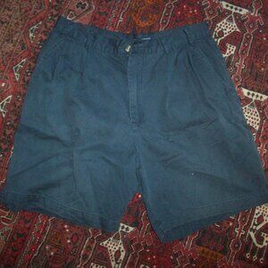 vtg  Fruit of the Loom Cotton Pleated Chino Shorts Men's W32, no tags, sm flaws
